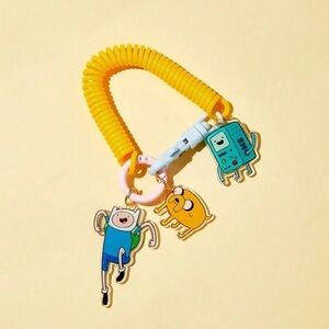 Adventure Time ADVENTURE TIME Cartoon Pendant Spring Rope Keychain, Bag NWOT